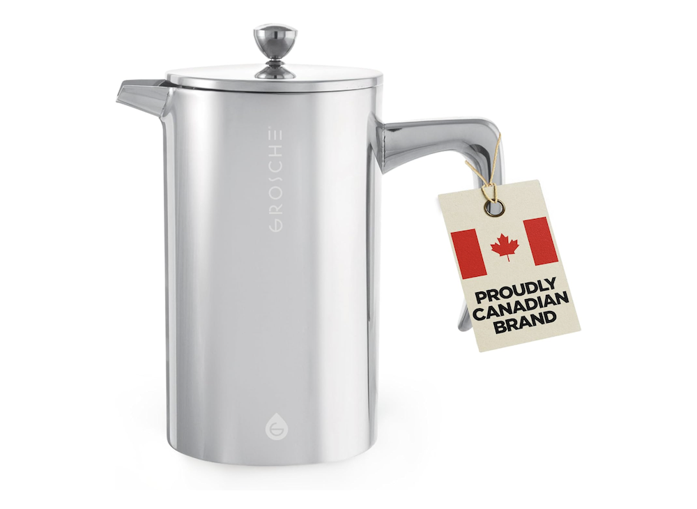  Grosche Dublin Stainless Steel French Press Coffee Maker.